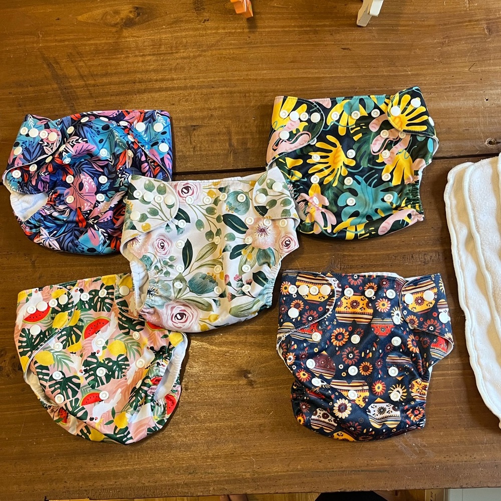 Colorful Patterned Kids Diaper Covers LOT